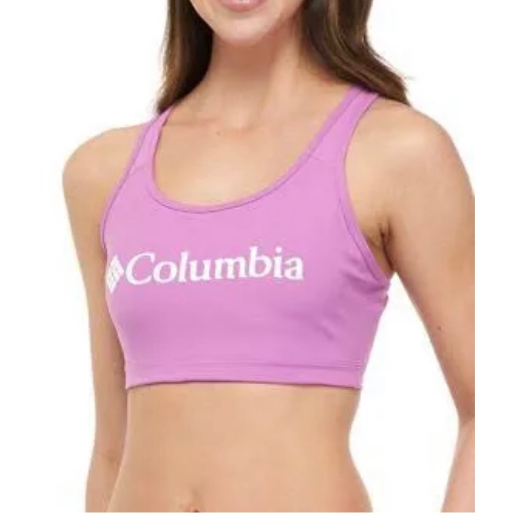 Columbia Racer Back Logo Bra New Small